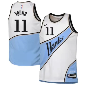 Exquisito Trae Young Atlanta Hawks Nike Youth 2024/25 Swingman Player Jersey City Edition White