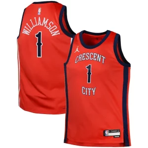 Chulo Elegante Lujoso Zion Williamson New Orleans Pelicans Jordan Brand Swingman Jersey Statement Red