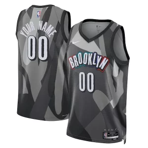 Fácil de llevar Brooklyn Nets Nike Unisex 2024/25 Custom Swingman Jersey City Edition Gray