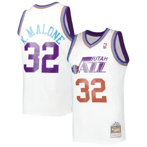 Fácil de llevar Comodo Karl Malone Utah Jazz 1991/92 Hardwood Classics Reload 3.0 Swingman Jersey White