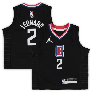 Fácil de llevar Elegante Lujoso Kawhi Leonard LA Clippers Jordan Brand Toddler 2020/21 Jersey Black Statement Edition