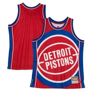 Fácil de llevar Fantástico Detroit Pistons Hardwood Classics Blown Out Fashion Jersey Red