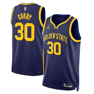 Fácil de llevar Fantástico Lujoso Stephen Curry Golden State Warriors Jordan Brand Unisex Swingman Jersey Statement Edition Navy