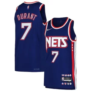 Fácil de llevar Kevin Durant Brooklyn Nets Nike Authentic Player Jersey City Edition Blue