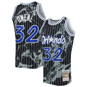Fácil de llevar Perfecto Shaquille O'Neal Orlando Magic 1994/95 Hardwood Classics Marble Swingman Jersey Black