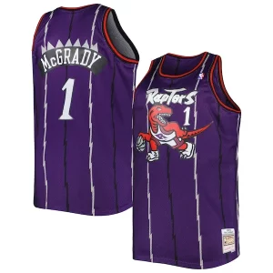 Fácil de llevar Tracy McGrady Toronto Raptors Big & Tall Hardwood Classics 1998/99 Swingman Jersey Purple