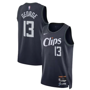 Fantástico Atractivo Genial Paul George LA Clippers Nike Unisex 2023/24 Swingman Jersey Navy City Edition