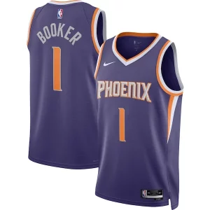 Fantástico Bonito Elegante Devin Booker Phoenix Suns Nike Unisex Swingman Jersey Icon Edition Purple/White