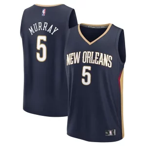 Fantástico Dejounte Murray New Orleans Pelicans Youth Fast Break Replica Player Jersey Icon Edition Navy