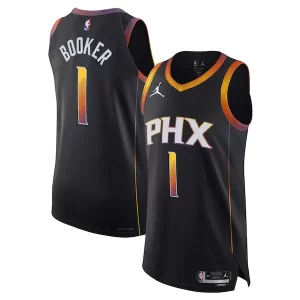 Fantástico Devin Booker Phoenix Suns Jordan Brand Authentic Player Jersey Statement Edition Black