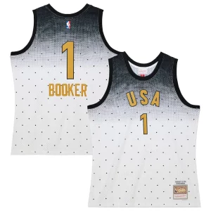 Fantástico Devin Booker Team USA 2016 Hardwood Classics Rising Stars Swingman Jersey White