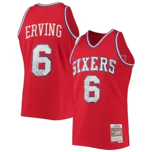 Fantástico Duradero Práctico Julius Erving Philadelphia 76ers 1982/83 Hardwood Classics NBA 75th Anniversary Diamond Swingman Jersey Red