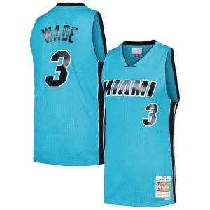 Fantástico Fácil de llevar Dwyane Wade Miami Heat Hardwood Classics 2005/06 Tropical Swingman Jersey Blue