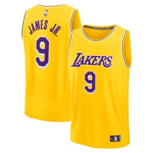 Fantástico Práctico Comodo Bronny James Los Angeles Lakers 2024 NBA Draft Fast Break Player Jersey Icon Edition Gold