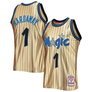 Fantástico Robusto Penny Hardaway Orlando Magic 75th Anniversary 1993/94 Hardwood Classics Swingman Jersey Gold