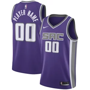 Fantástico Sacramento Kings Nike Swingman Custom Jersey Purple Icon Edition