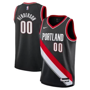 Fantástico Scoot Henderson Portland Trail Blazers Nike Youth Swingman Jersey Icon Edition Black
