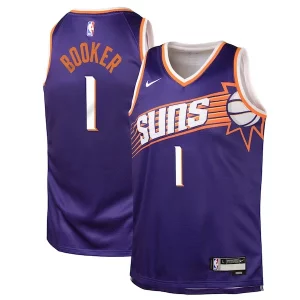 Genial Atractivo Devin Booker Phoenix Suns Nike Youth Swingman Jersey Icon Edition Purple