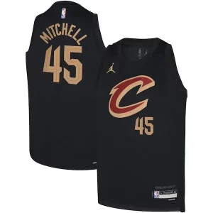 Genial Atractivo Donovan Mitchell Cleveland Cavaliers Jordan Brand Youth Swingman Jersey Statement Black
