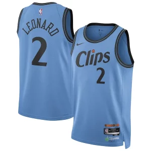 Genial Chulo Kawhi Leonard LA Clippers Nike Unisex 2024/25 Swingman Player Jersey City Edition Light Blue