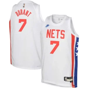 Genial Clásico Atractivo Kevin Durant Brooklyn Nets Nike Youth 2022/23 Swingman Jersey White Classic Edition