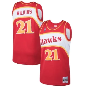 Genial Dominique Wilkins Atlanta Hawks 1986/87 Hardwood Classics Swingman Jersey Red