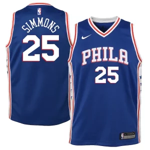 Genial Hermoso Ben Simmons Philadelphia 76ers Nike Youth Swingman Jersey Royal Icon Edition/White