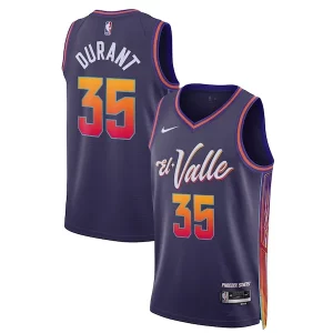 Genial Kevin Durant Phoenix Suns Nike Unisex 2023/24 Swingman Jersey Purple City Edition