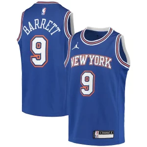 Genial Lujoso RJ Barrett New York Knicks Jordan Brand Youth 2020/21 Swingman Player Jersey Statement Edition Blue