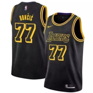 Genial Luka Dončić Los Angeles Lakers Nike Mamba Edition Jersey Black