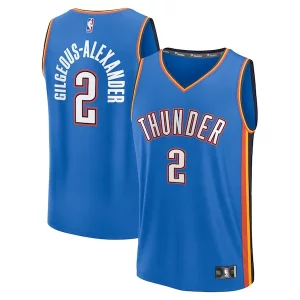 Genial Maravilloso Shai Gilgeous Alexander Oklahoma City Thunder Youth Fast Break Replica Player Jersey Icon Edition Blue
