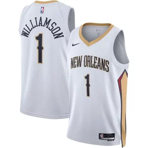 Genial Maravilloso Zion Williamson New Orleans Pelicans Nike Unisex Swingman Jersey Association Edition White/Navy