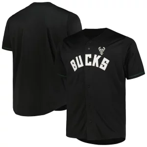 Genial Milwaukee Bucks Profile Big & Tall Pop Jersey Black