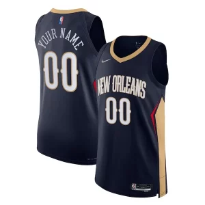 Genial New Orleans Pelicans Nike 2021/22 Diamond Authentic Custom Jersey Icon Edition Navy