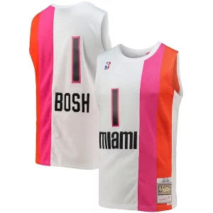 Genial Perfecto Duradero Chris Bosh Miami Heat 2001/02 Hardwood Classics Swingman Jersey White