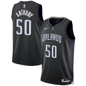 Genial Práctico Cole Anthony Orlando Magic Nike Unisex 2022/23 Swingman Jersey City Edition Black