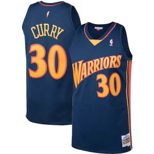 Genial Stephen Curry Golden State Warriors 2009/10 Big & Tall Hardwood Classics Swingman Jersey Navy