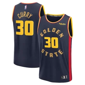 Genial Stephen Curry Golden State Warriors 2024/25 Fast Break Player Jersey City Edition Navy