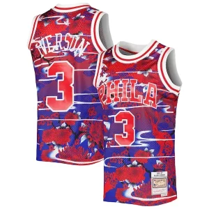 Genial Único Fácil de llevar Allen Iverson Philadelphia 76ers 1996/97 Hardwood Classics Lunar New Year Swingman Jersey Red