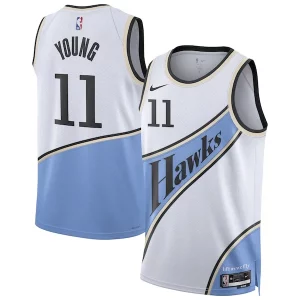 Hermoso Atractivo Trae Young Atlanta Hawks Nike Unisex 2024/25 Swingman Player Jersey City Edition White