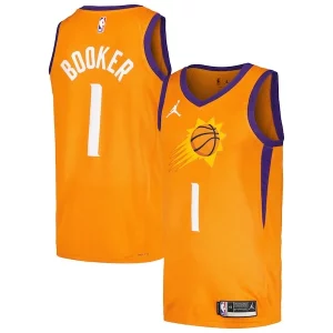 Hermoso Cool Estupendo Devin Booker Phoenix Suns Jordan Brand Swingman Player Jersey Statement Edition Orange