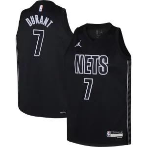 Hermoso Cool Kevin Durant Brooklyn Nets Jordan Brand Youth Swingman Jersey Statement Edition Black