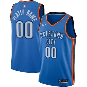 Hermoso Exquisito Versátil Oklahoma City Thunder Nike Swingman Custom Jersey Blue Icon Edition