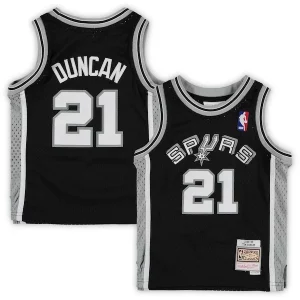 Hermoso Genial Fantástico Tim Duncan San Antonio Spurs Preschool 1998/99 Hardwood Classics Throwback Team Jersey Black