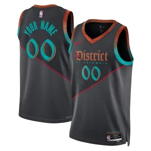 Hermoso Increíble Elegante Washington Wizards Nike Unisex 2023/24 Custom Swingman Jersey Black City Edition