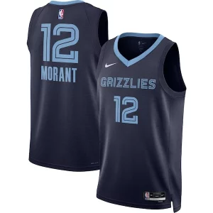 Hermoso Ja Morant Memphis Grizzlies Nike Unisex Swingman Jersey Icon Edition Navy/White