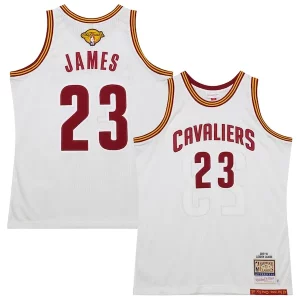 Hermoso LeBron James Cleveland Cavaliers 2015/16 Hardwood Classics Authentic Jersey White