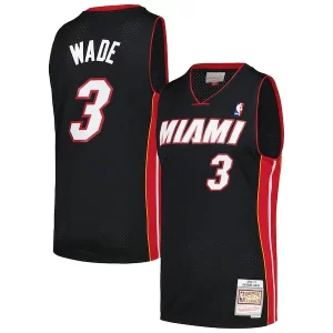 Hermoso Lujoso Dwyane Wade Miami Heat 2012/13 Hardwood Classics Swingman Jersey Black