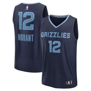 Hermoso Magnífico Moderno Ja Morant Memphis Grizzlies Youth Fast Break Replica Player Jersey Icon Edition Navy