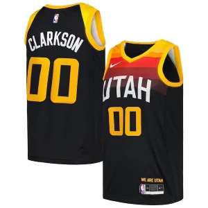 Hermoso Original Jordan Clarkson Utah Jazz Nike Swingman Player Jersey City Edition Black